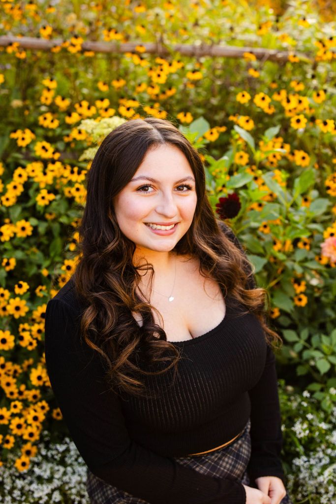 Fall Senior Portrait at Blithewold Mansion in Bristol, RI