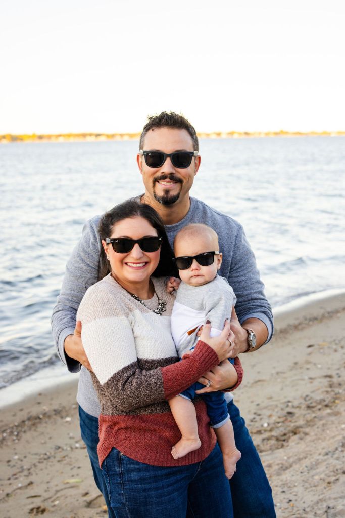 Family Portrait in Goddard Park in East Greenwich 